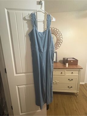 Loft denim jumpsuit chambray